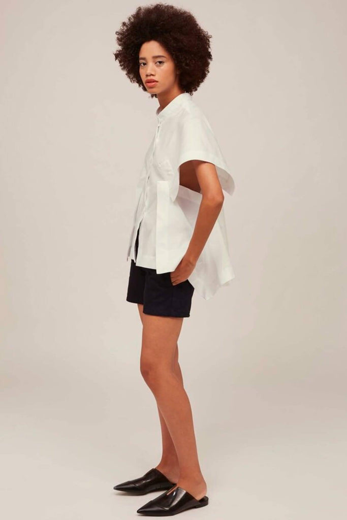Origami Shirt in Natural White - Shirt Number White