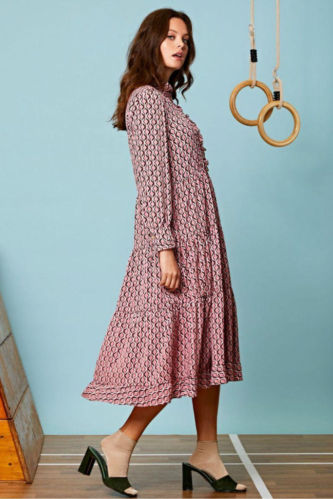Blythe Geo Print Midi Dress - Sister Jane