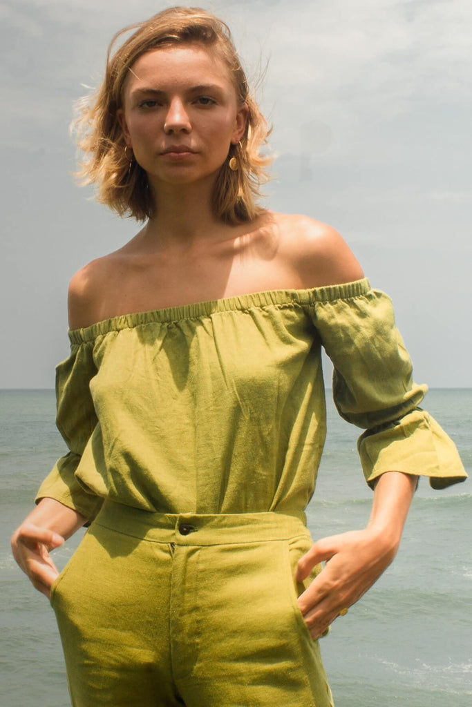 Sumi Top in Olive - Stain