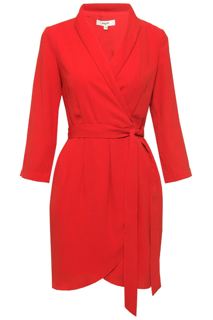 Candice Dress Red - Suncoo