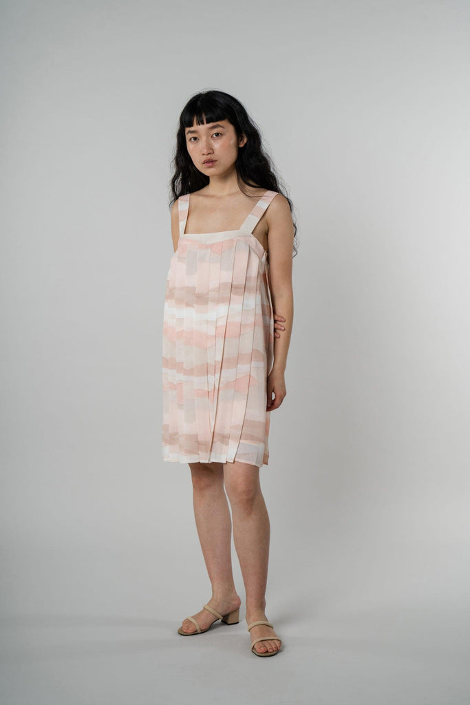 Pleated Mini Dress - Terrablush