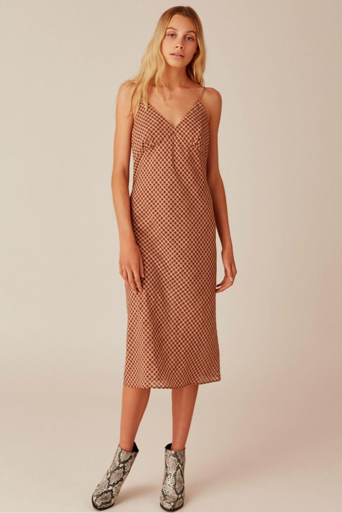 Longitude Check Dress - The Fifth Label