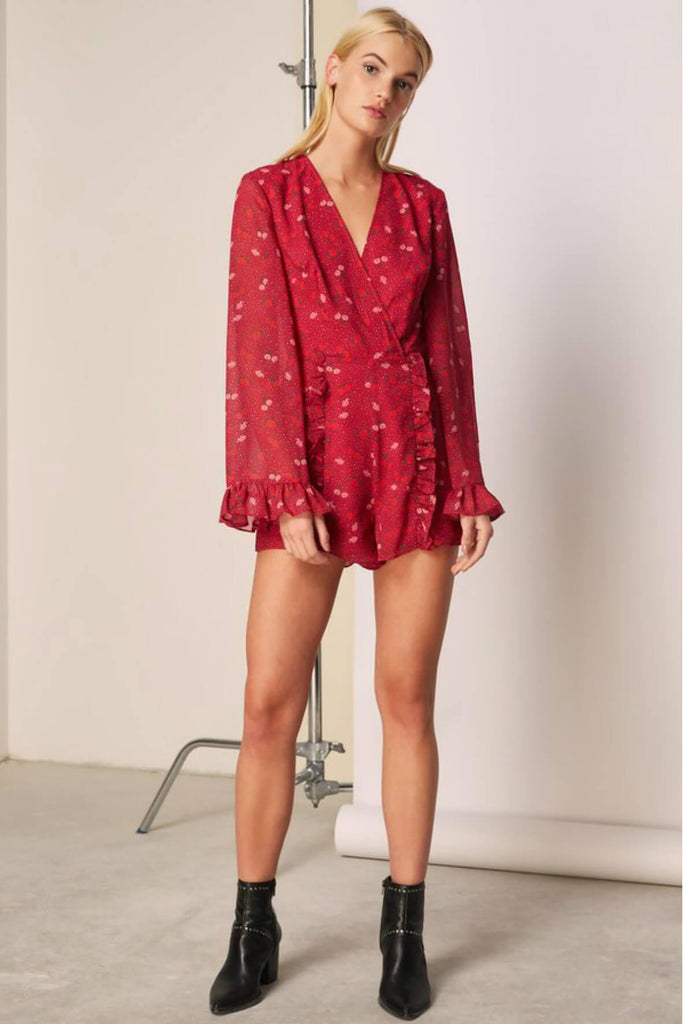 Rosie Long Sleeve Playsuit - The Fifth Label