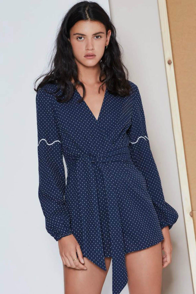 Village Long Sleeve Playsuit - The Fifth Label