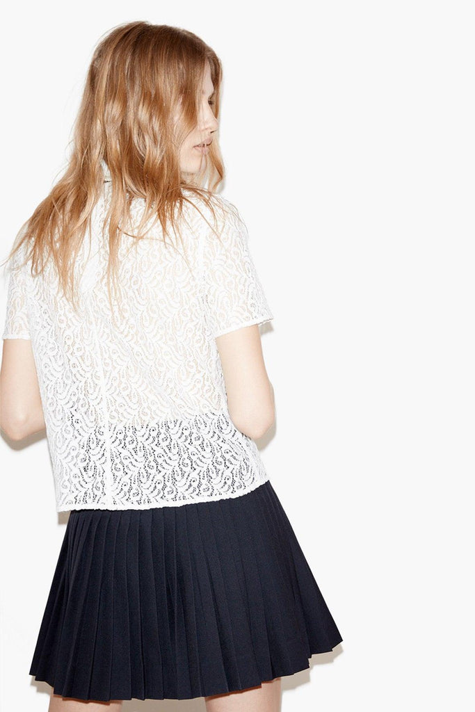Velvet Bow Lace Top - The Kooples