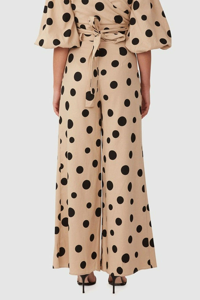 Can't Spot Me Palazzo Pant in Beige - Torannce