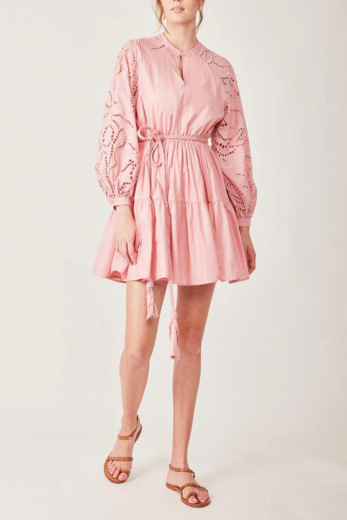 Day To Night Mini Dress in Dusty Pink - Torannce