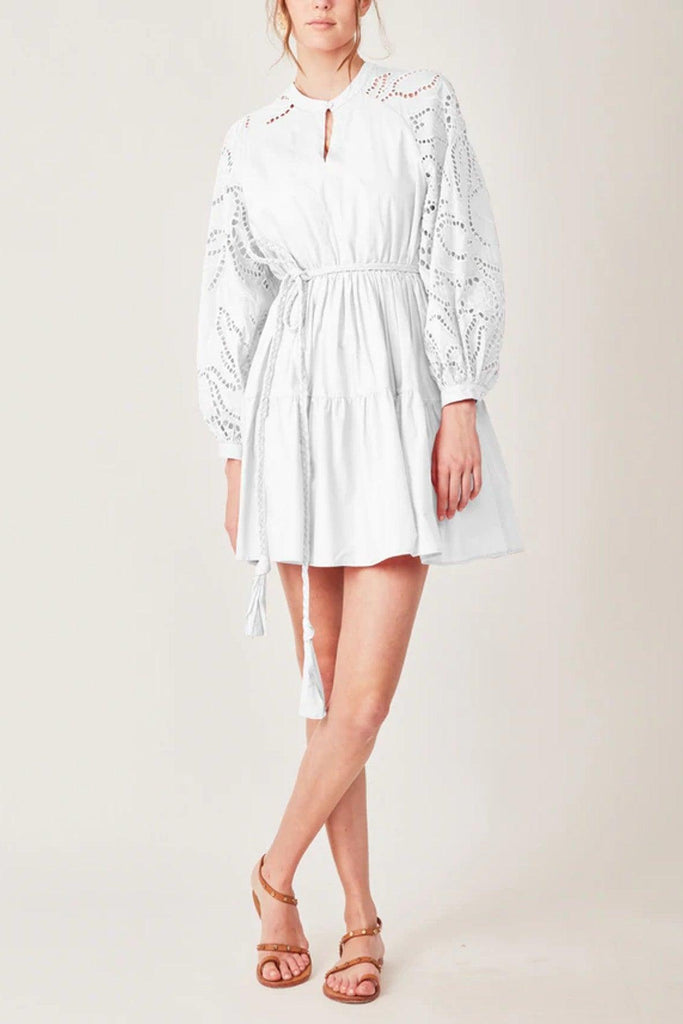 Day To Night Mini Dress in White - Torannce