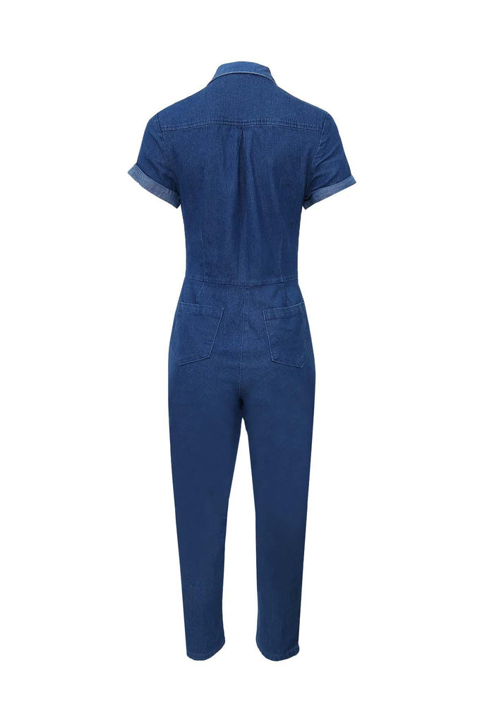 Denim Blue Jumpsuit - Unique Vintage