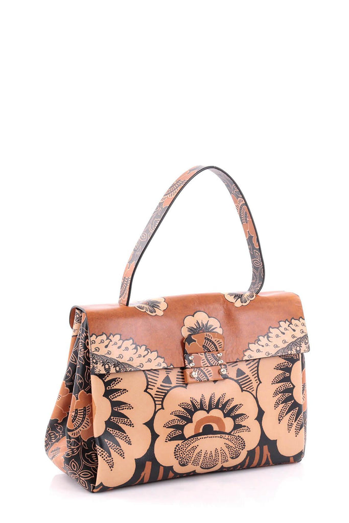 Medium Floral Top Handle Bag - Valentino
