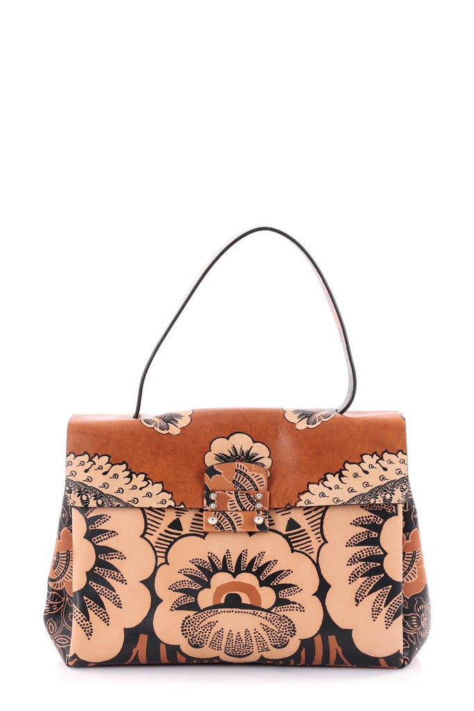 Medium Floral Top Handle Bag - Valentino