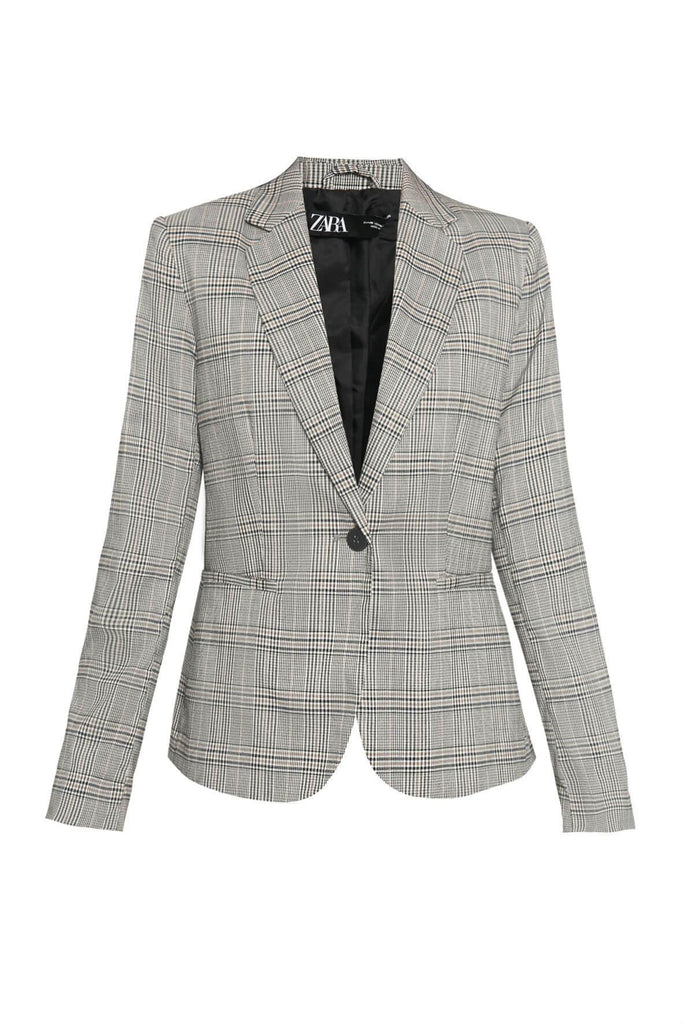 Checkered Blazer - Zara